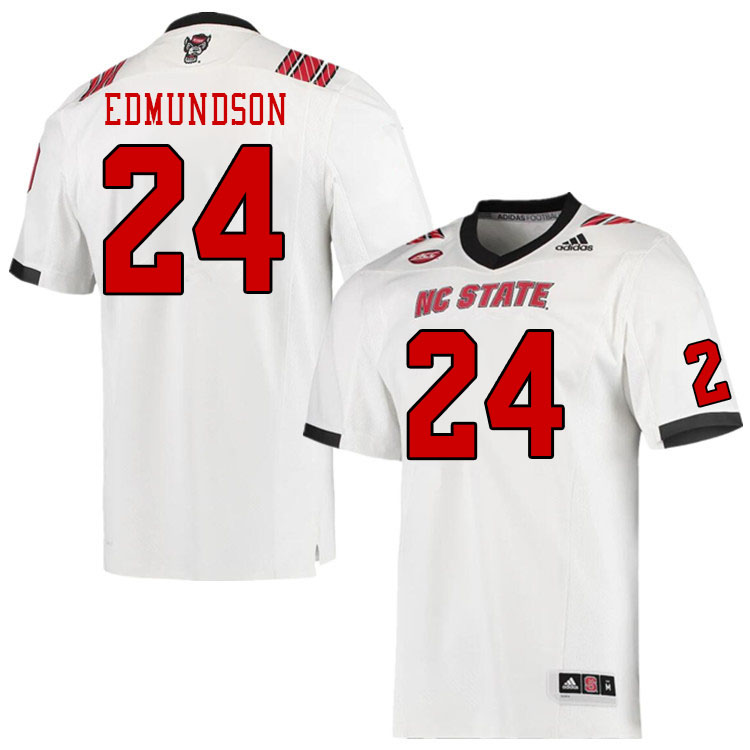 Men #24 Darius Edmundson North Carolina State Wolfpacks College Football Jerseys Stitched-White